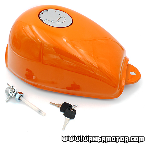 Fuel tank Monkey orange with flat cap